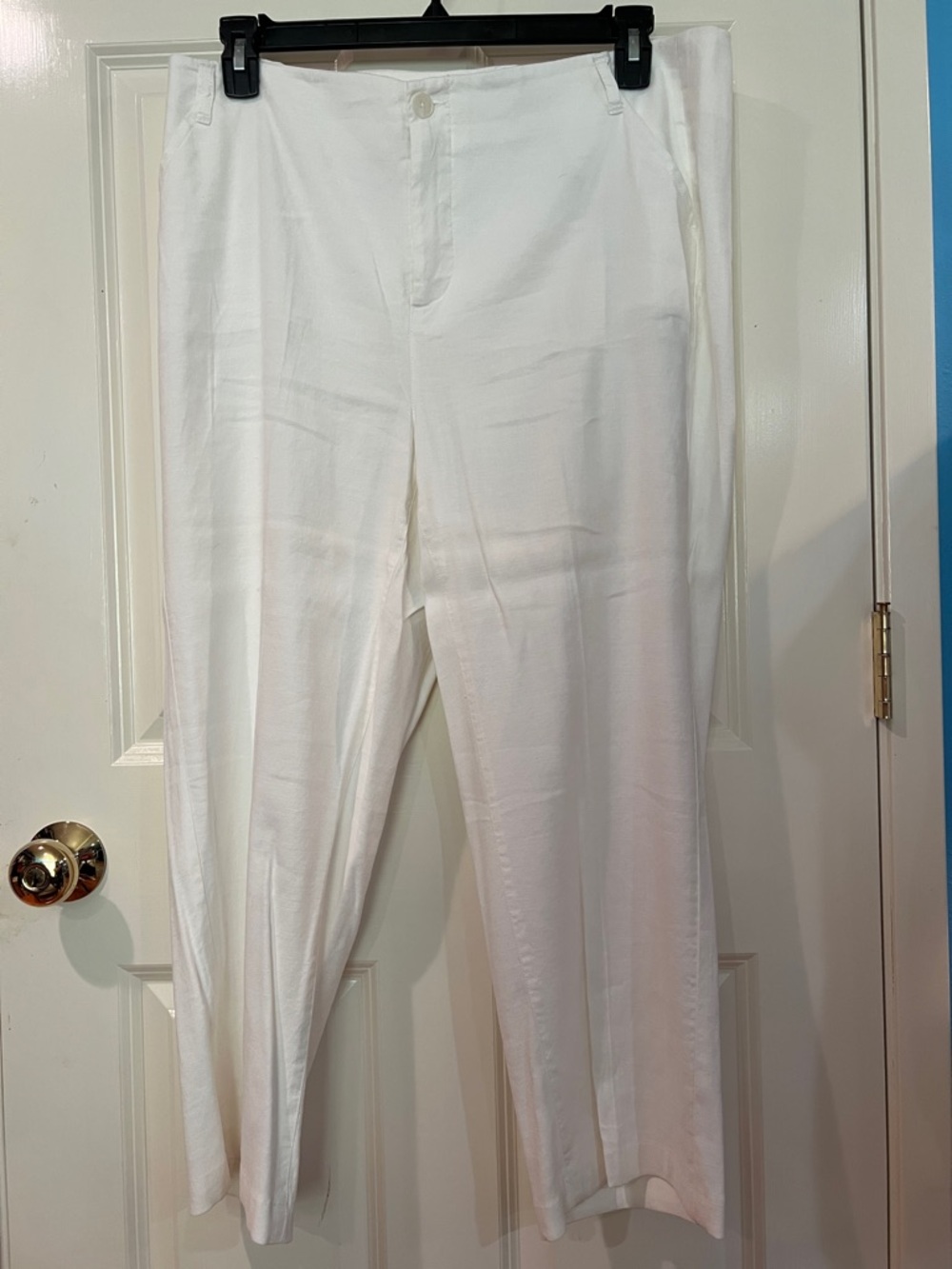 NYDJ Marilyn linen trouser optic white 14